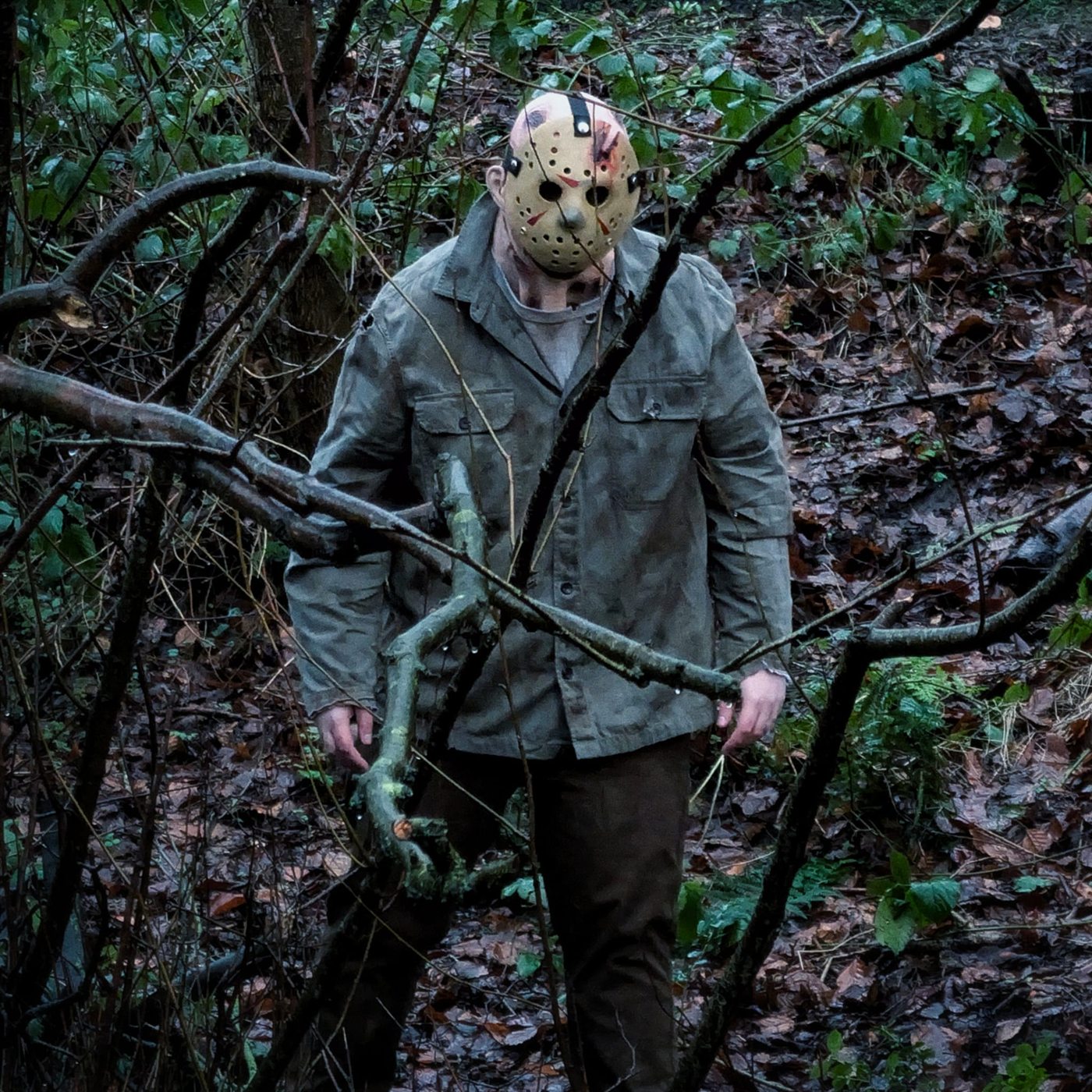 Full Jason-inspired costume in woodland